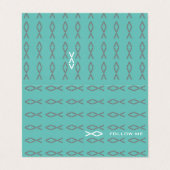 イエスフィッシュ文字 名刺 (外部フラット)