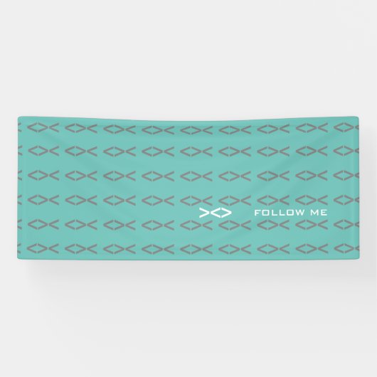 イエスフィッシュ文字 横断幕 (横)