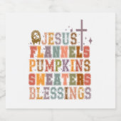 イエスフラネルスパンプキンスセーター恵み スパークリングワインラベル (シングルラベル)