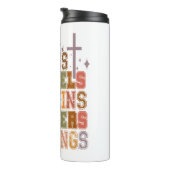 イエスフラネルスパンプキンスセーター恵み タンブラー (回転右)