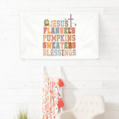 イエスフラネルスパンプキンスセーター恵み 横断幕 (インサイチュ)