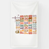 イエスフラネルスパンプキンスセーター恵み 横断幕 (縦)