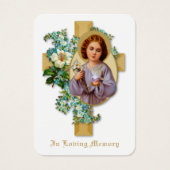 イエスフローラカトリック葬儀記念聖札 –  (正面)