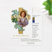 イエスフローラカトリック葬儀記念聖札 –  (デスク)