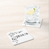 イエスフローラコー縁どナー スクエアペーパーコースター (インサイチュ)