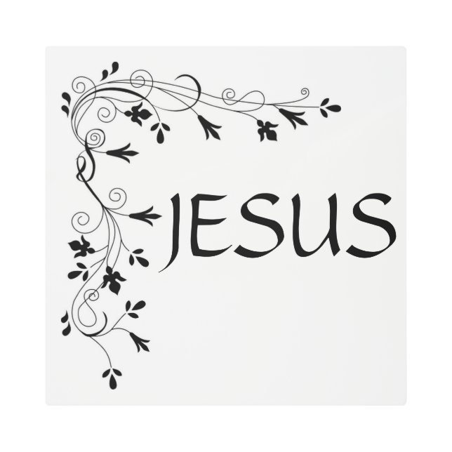 イエスフローラコー縁どナー メタルプリント (正面)