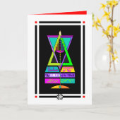 イエスホア、世界の光、イエスキリストのカード カード (黄色い花)