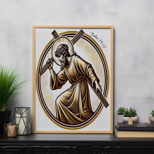 イエスホールディング金ゴールドクロス ポスター