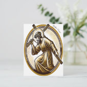 イエスホールディング金ゴールドクロス ポストカード (スタンド正面)