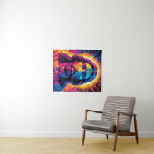 イエスポートレートインネオンはっきりしたスタイル タペストリー (インサイチュ(横))