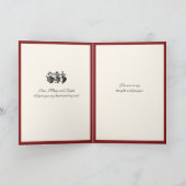 イエスマリージョセフの宗教的カトリックハート カード (内部)