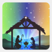 イエスマンガーのシールの光 スクエアシール (正面)