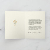 イエスメアリーカトリック葬式のお悔やみ サンキューカード (内部)