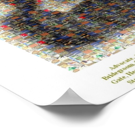 イエスモザイク ポスター (角)