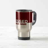 イエスモダンの名前でクリスチャンのブルゴーニュ トラベルマグ (正面右)