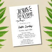 イエスモダンは教会の復活祭の日曜日に復活した 招待状