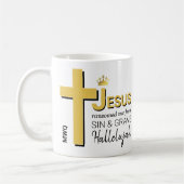イエスモダンは私をキリスト教の復活祭に追い込んだ コーヒーマグカップ (左)