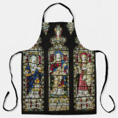 イエスヴァージンメリージョセフステンドグラス宗教 エプロン (正面)