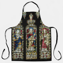 イエスヴァージンメリージョセフステンドグラス宗教 エプロン