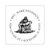 イエスヴァージンメリーピエタ宗教カトリック ラバースタンプ (インプリント)