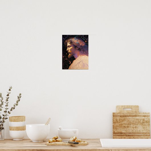 イエスヴィンテージファインアートによるミュシャAI生成 ポスター (キッチン)