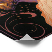 イエスヴィンテージファインアートによるミュシャAI生成 ポスター (角)