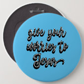 イエス与えに対する心配 缶バッジ (正面&裏面)