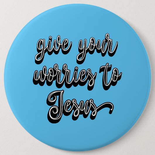 イエス与えに対する心配 缶バッジ (正面)