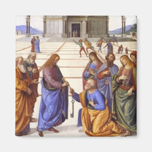 イエス与えペテーター天国磁石への鍵 マグネット (正面)