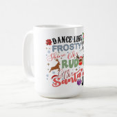 イエス与え様のサンタ好き コーヒーマグカップ (正面左)