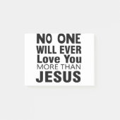 イエス以上にあなたを愛する人はいない ポストイット (正面)