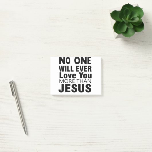 イエス以上にあなたを愛する人はいない ポストイット (オフィス)