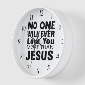 イエス以上にあなたを愛する人はいない 壁時計 (傾斜)