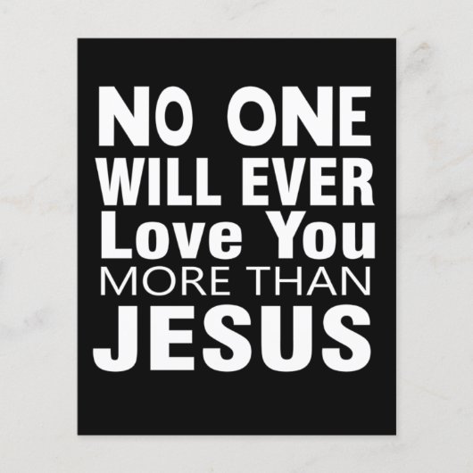 イエス以上にあなたを愛する者はいない   チラシ (正面)