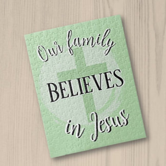 イエス信じの家族 ジグソーパズル