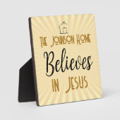 イエス信じの家族 フォトプラーク (正面)