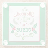 イエス信じの家 ガラスコースター (裏面)