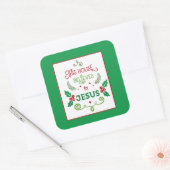 イエス信じの家 スクエアシール (封筒)