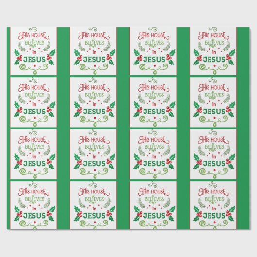 イエス信じの家 ラッピングペーパー (フラット)