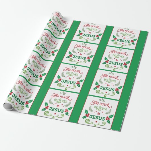 イエス信じの家 ラッピングペーパー (アンロールド)