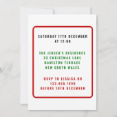 イエス信じの家 招待状 (裏面)