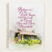 イエス信じ様に入って、あなた方は救 プランナー手帳 (正面)