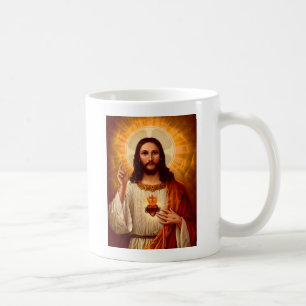 イエス像の美しい宗教的聖なるハート コーヒーマグカップ