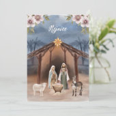 イエス出生クリスチャンクリスマスカード シーズンカード (スタンド正面)