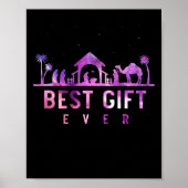 イエス出生宗教的クリスチャン・クリスマス ポスター (正面)