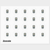 イエス刺繍パッチ 見た目 イエス刺繍パッチ ラウンドシール (シート)