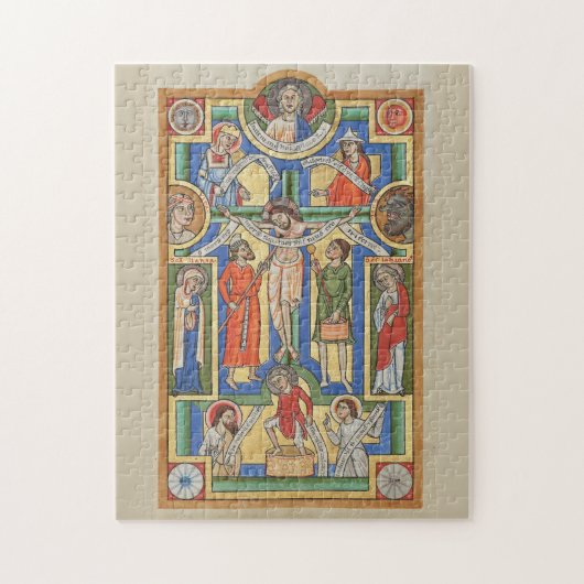 イエス十字中世のイルミネーション ジグソーパズル (縦)