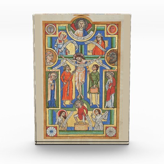 イエス十字中世のイルミネーション フォトブロック (正面)