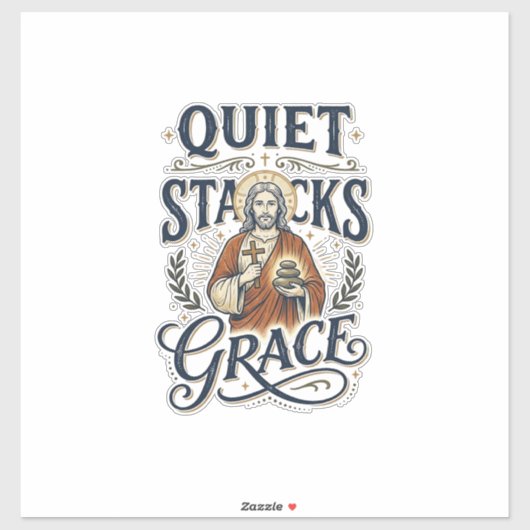 イエス司書グラフィックTシャツキリスト教アート_1 シール (シート)