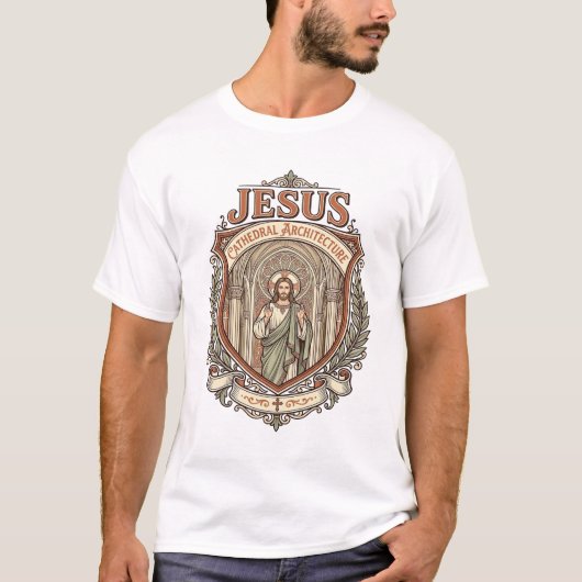 イエス大聖堂の建築 Tシャツ (正面)